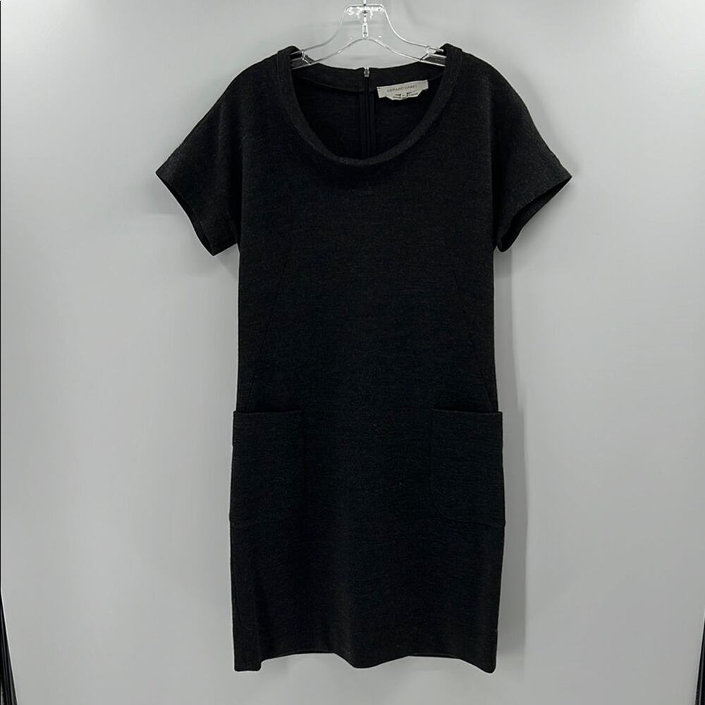 Gerard Darel Women's Wool Blend Knee Length Dress - Charcoal - 40